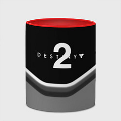 Кружка 3D Destiny geometry online game, цвет: 3D-белый + красный — фото 2