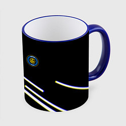 Кружка 3D Inter line fc, цвет: 3D-синий кант