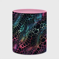 Кружка 3D Змеиный принт, цвет: 3D-белый + розовый — фото 2