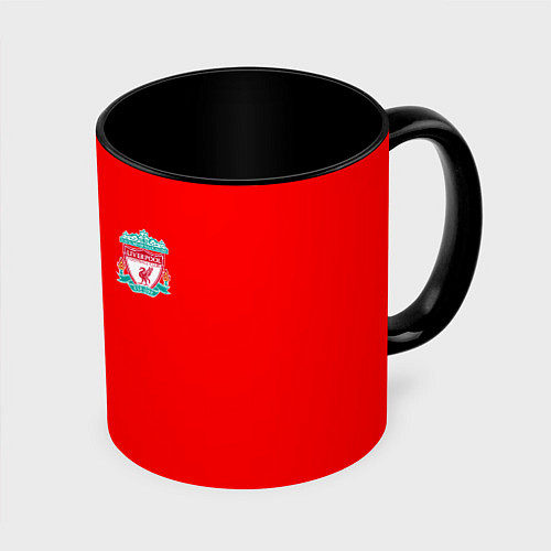 Кружка цветная Liverpool fc sport steel / 3D-Белый + черный – фото 1