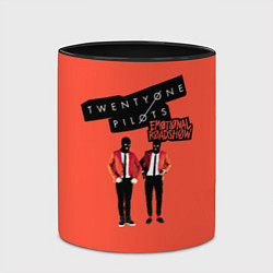 Кружка 3D Twenty one pilots emotional roadshow, цвет: 3D-белый + черный — фото 2