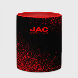 Кружка 3D Jac motors чёрно-красный, цвет: 3D-белый + красный — фото 2
