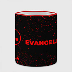 Кружка 3D Evangelion - red gradient по-горизонтали, цвет: 3D-красный кант — фото 2