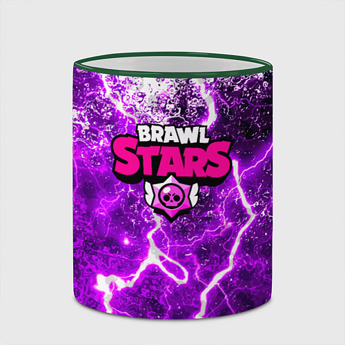 Кружка цветная Brawl stars storm neon / 3D-Зеленый кант – фото 2