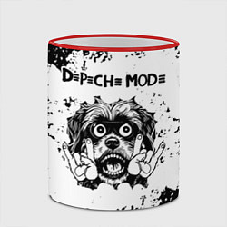 Кружка 3D Depeche Mode - рок пес, цвет: 3D-красный кант — фото 2