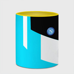 Кружка 3D Napoli geometry fc, цвет: 3D-белый + желтый — фото 2