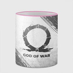 Кружка 3D God of War - white gradient, цвет: 3D-розовый кант — фото 2