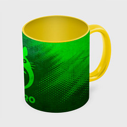 Кружка 3D Totoro - green gradient, цвет: 3D-белый + желтый