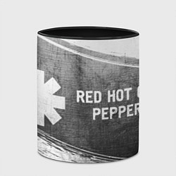 Кружка 3D Red Hot Chili Peppers - grey gradient по-горизонта, цвет: 3D-белый + черный — фото 2