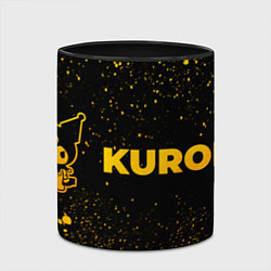 Кружка 3D Kuromi - gold gradient по-горизонтали, цвет: 3D-белый + черный — фото 2