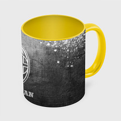 Кружка 3D AC Milan - grey gradient, цвет: 3D-белый + желтый