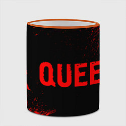 Кружка 3D Queen - red gradient по-горизонтали, цвет: 3D-оранжевый кант — фото 2