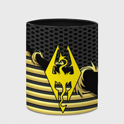 Кружка 3D Skyrim gold edinion, цвет: 3D-белый + черный — фото 2