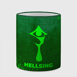 Кружка 3D Hellsing - green gradient, цвет: 3D-зеленый кант — фото 2