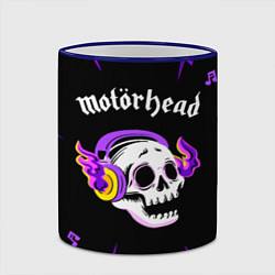 Кружка 3D Motorhead неоновый череп, цвет: 3D-синий кант — фото 2