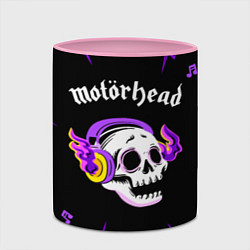 Кружка 3D Motorhead неоновый череп, цвет: 3D-белый + розовый — фото 2