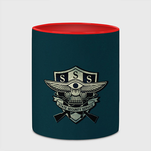 Кружка цветная Разведка Останьи / 3D-Белый + красный – фото 2