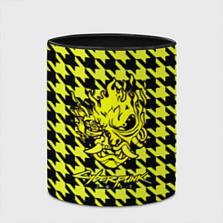Кружка 3D Cyberpunk 2077 pattern, цвет: 3D-белый + черный — фото 2