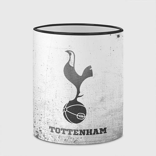 Кружка цветная Tottenham - white gradient / 3D-Черный кант – фото 2