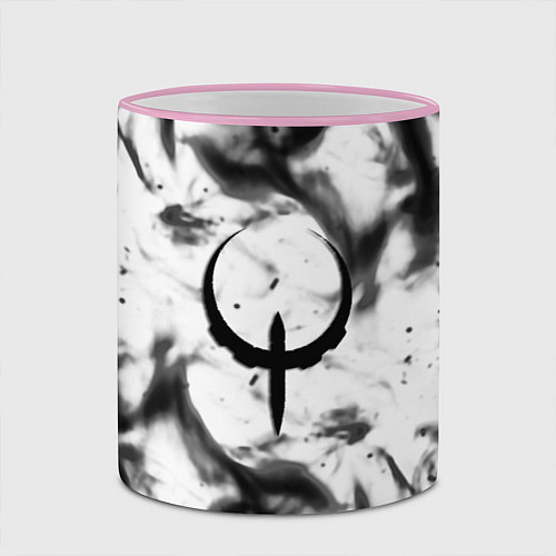 Кружка цветная Quake fire black / 3D-Розовый кант – фото 2