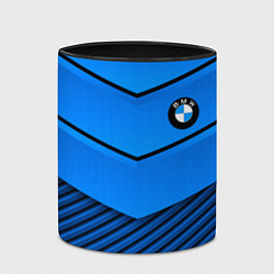 Кружка 3D BMW geometry blue, цвет: 3D-белый + черный — фото 2