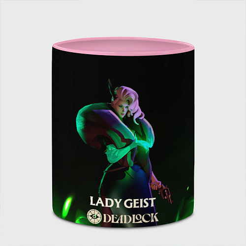 Кружка цветная Lady Geist Deadlock / 3D-Белый + розовый – фото 2