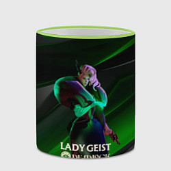 Кружка 3D Леди Гейст Deadlock, цвет: 3D-светло-зеленый кант — фото 2