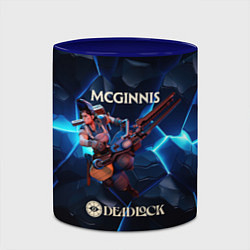 Кружка 3D Deadlock McGinnis, цвет: 3D-белый + синий — фото 2