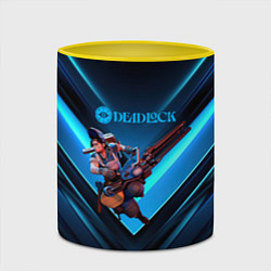 Кружка 3D МакГиннис Deadlock, цвет: 3D-белый + желтый — фото 2