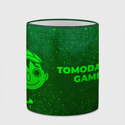 Кружка 3D Tomodachi Game - green gradient по-горизонтали, цвет: 3D-зеленый кант — фото 2