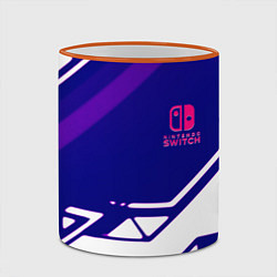 Кружка 3D Нинтендо геометрия киберспорт, цвет: 3D-оранжевый кант — фото 2