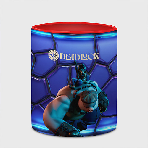 Кружка цветная Mo and Krill Deadlock / 3D-Белый + красный – фото 2