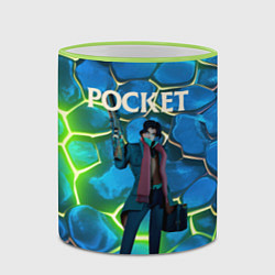 Кружка 3D Pocket Deadlock, цвет: 3D-светло-зеленый кант — фото 2