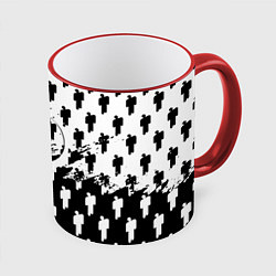 Кружка 3D Quake pattern men, цвет: 3D-красный кант