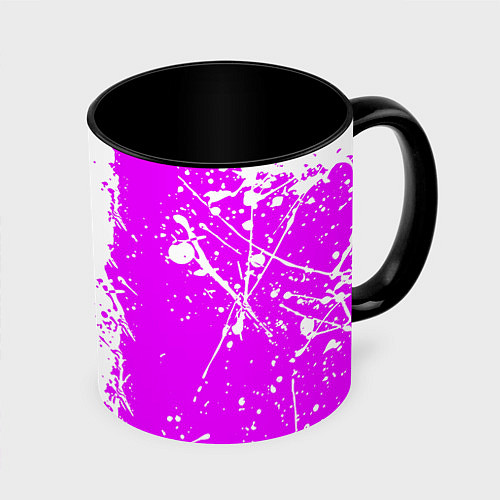 Кружка цветная Fortnite pink color / 3D-Белый + черный – фото 1