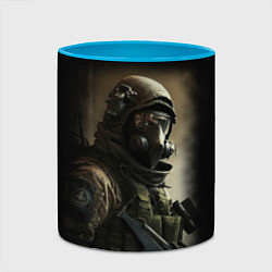 Кружка 3D Counter strike 2 спецназ, цвет: 3D-белый + небесно-голубой — фото 2