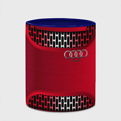Кружка 3D Audi metal steel, цвет: 3D-белый + синий — фото 2
