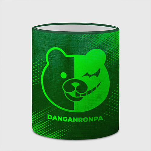 Кружка цветная Danganronpa - green gradient / 3D-Зеленый кант – фото 2