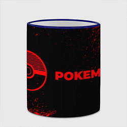 Кружка 3D Pokemon - red gradient по-горизонтали, цвет: 3D-синий кант — фото 2