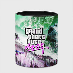 Кружка 3D Vice city game glitch, цвет: 3D-белый + черный — фото 2