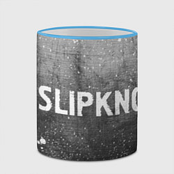 Кружка 3D Slipknot - grey gradient по-горизонтали, цвет: 3D-небесно-голубой кант — фото 2