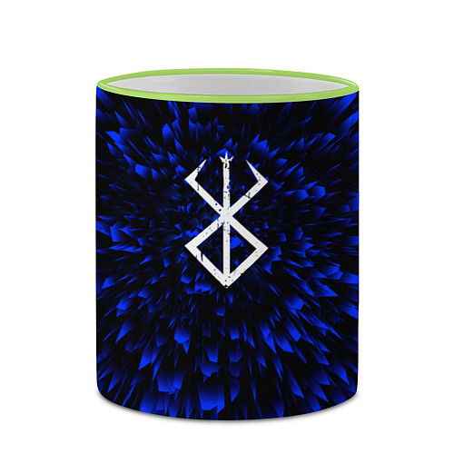 Кружка цветная Berserk blue energy / 3D-Светло-зеленый кант – фото 2