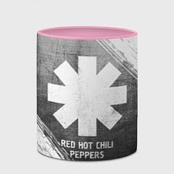 Кружка 3D Red Hot Chili Peppers - grey gradient, цвет: 3D-белый + розовый — фото 2