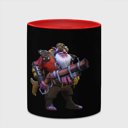 Кружка цветная Снайпер Dota 2 / 3D-Белый + красный – фото 2