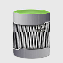 Кружка 3D Honda metal steel, цвет: 3D-белый + светло-зеленый — фото 2