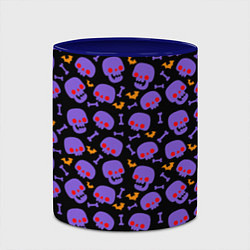 Кружка 3D Красный взгляд, цвет: 3D-белый + синий — фото 2