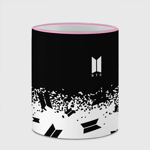 Кружка цветная Marshmello dj pattern краски / 3D-Розовый кант – фото 2