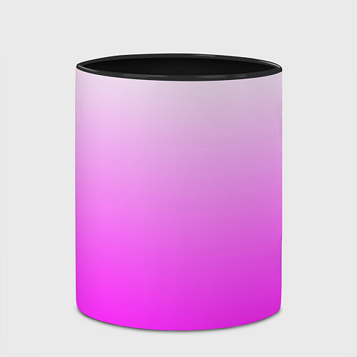 Кружка цветная Gradient color pink / 3D-Белый + черный – фото 2