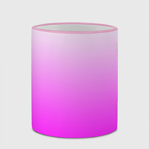 Кружка цветная Gradient color pink / 3D-Розовый кант – фото 2