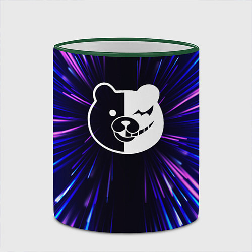 Кружка цветная Danganronpa neon energy / 3D-Зеленый кант – фото 2